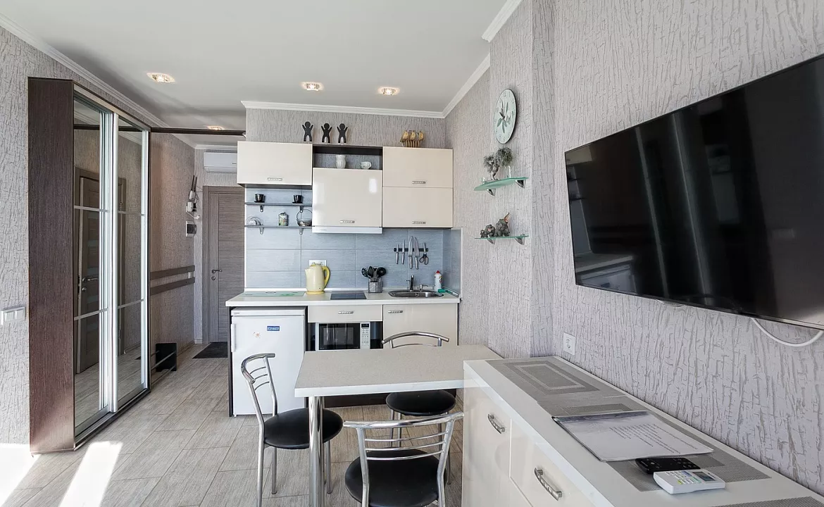 Квартира-студио №11. Квартира в многоквартирном доме Видовые апартаменты в Мисхоре. Кореиз Квартира-студио №11. Квартира в многоквартирном доме Видовые апартаменты в Мисхоре. Кореиз