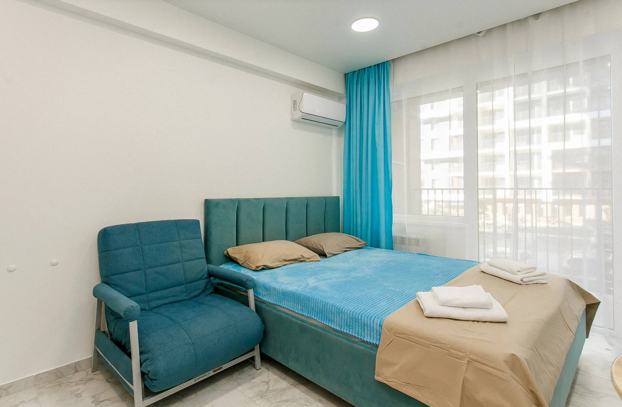 . Квартира в многоквартирном доме Стильная студия у самого моря. Дагомыс