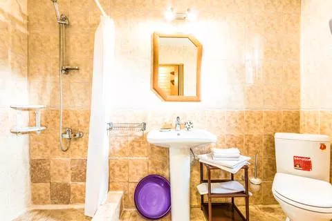 Финский домик 2-х местный 1 комнатный с верандой. База отдыха «Крестьянское Подворье». Верхнее Джемете