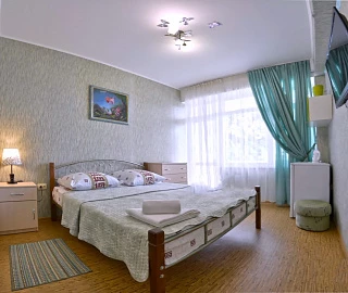 Одноместный номер с балконом. Гостевой дом «Ангара». 