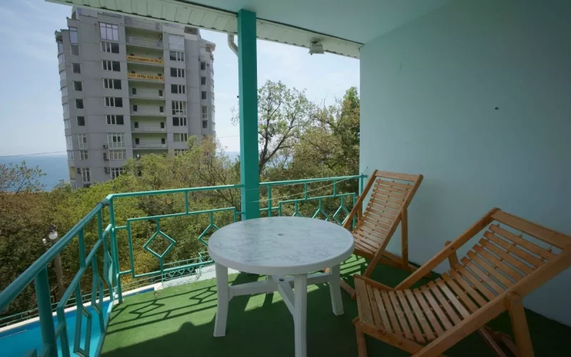 Студио с видом на море. Курортный отель "Пальмира Сад". Курпаты