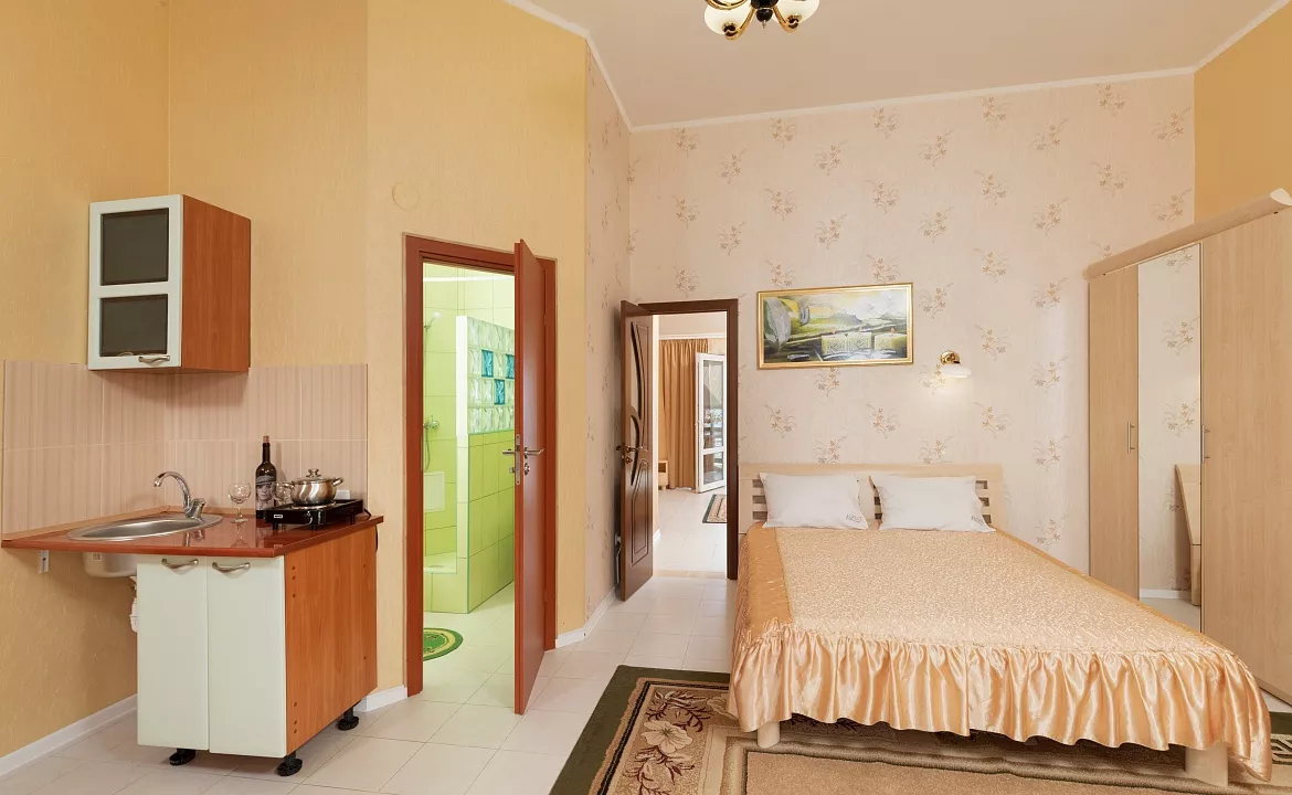 Апартаменты двухкомнатные (вид на море). Эллинги "KATRIN". Орджоникидзе