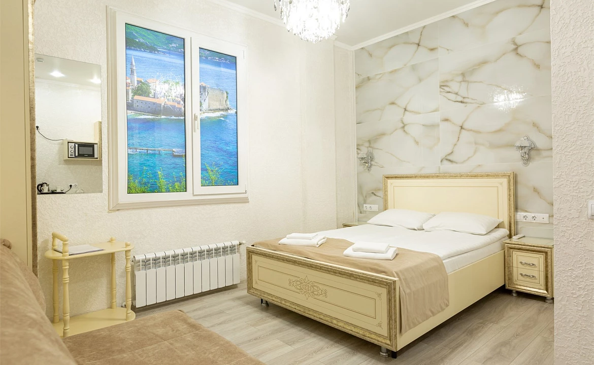 Двухместный с кухней без окна. Отель "Сочи Галерея Парк". Сочи