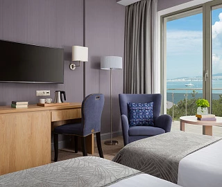 Корпуса 4 звезды. Стандарт с видом на море. ПРИМОРЬЕ GRAND RESORT HOTEL. Корпуса 4 звезды. Стандарт с видом на море. ПРИМОРЬЕ GRAND RESORT HOTEL.