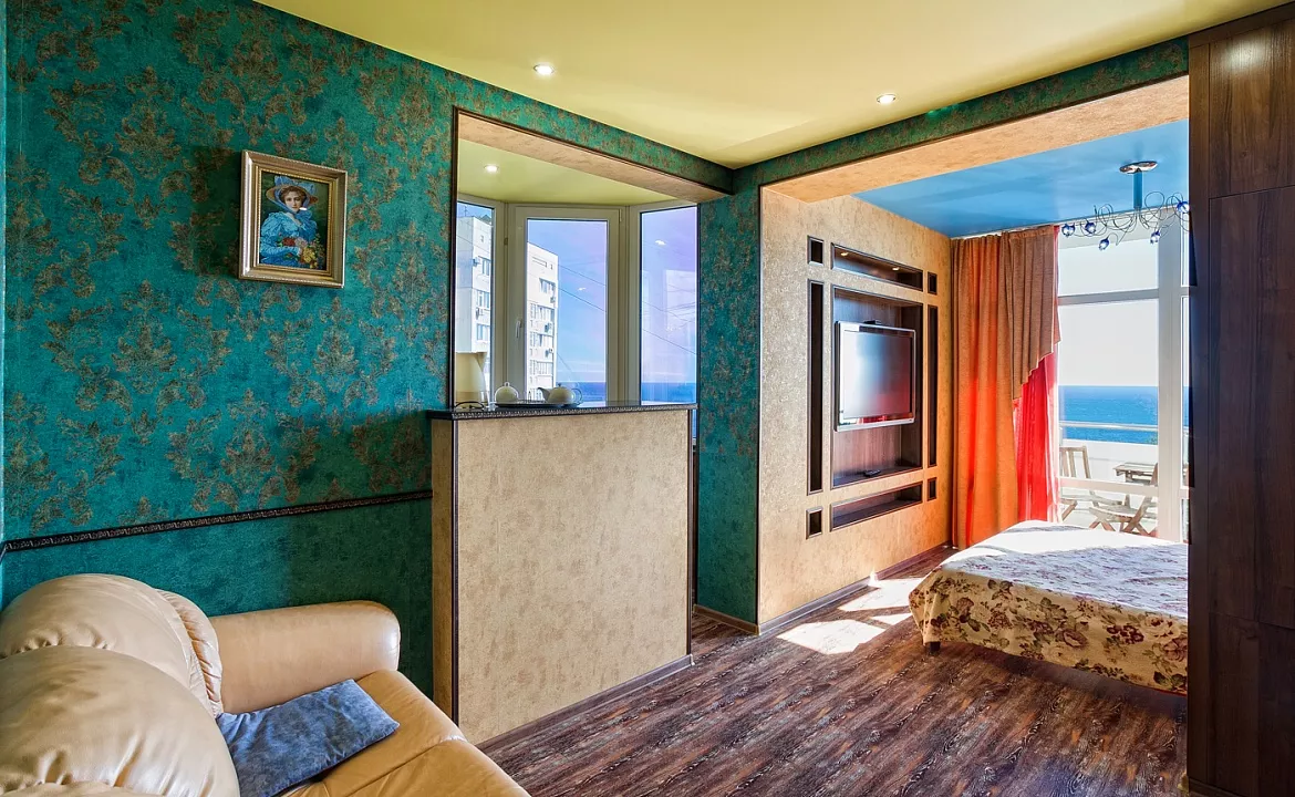 Квартира-студио №12. Квартира в многоквартирном доме Видовые апартаменты в Мисхоре. Кореиз Квартира-студио №12. Квартира в многоквартирном доме Видовые апартаменты в Мисхоре. Кореиз