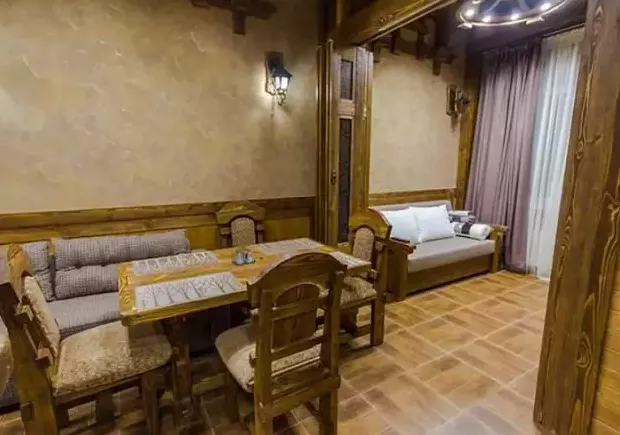 Апартаменты двухкомнатные в стиле «ШАЛЕ». Апартаменты «Вершина». Домбай - апартаменты