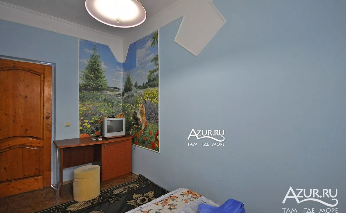 Однокомнатный номер с кухней. Гостевой дом "Под синей крышей". Джанхот