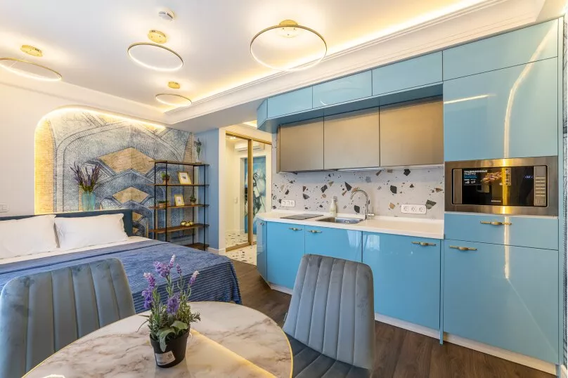 Стандартные апартаменты. Квартира в многоквартирном доме Апартаменты ЖК «Красная площадь». Сочи