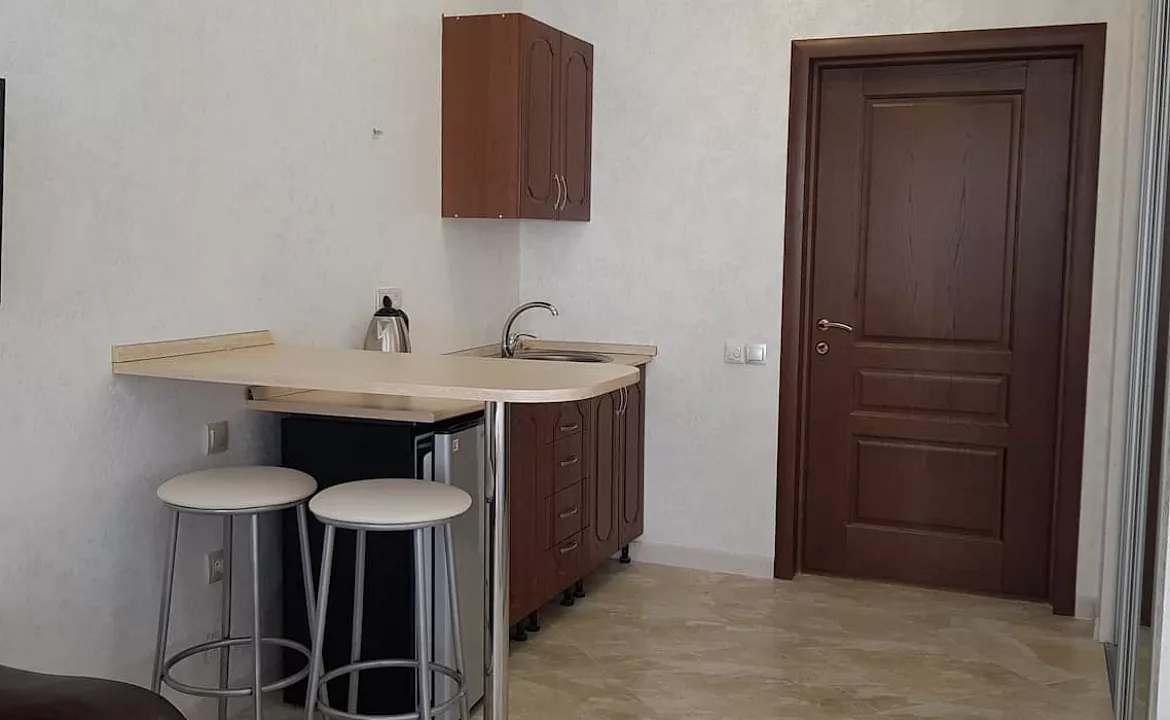 Студия с балконом и видом на море. Уютные студии на Ландышевой. Сочи