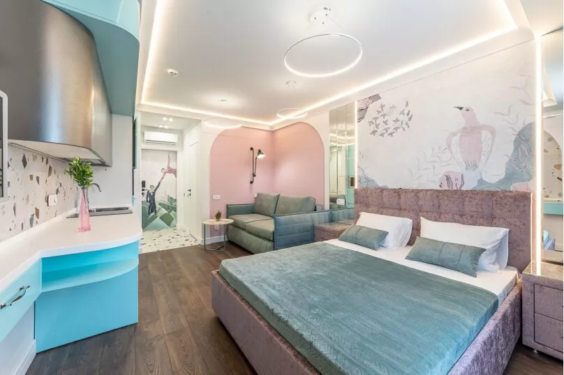 Апартаменты-студия. Квартира в многоквартирном доме Апартаменты ЖК «Красная площадь». Сочи