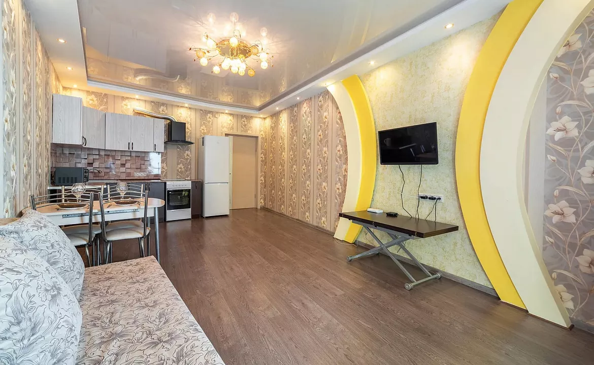 ЖК Атаман с витражными окнами и видом на море. Квартира в многоквартирном доме Deluxe apartment ЖК Атаман с видом на море. Сочи