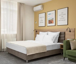 Двухместный (Двухместный номер Делюкс с 1 кроватью и балконом). Отель Отель Ikos Polyana. 