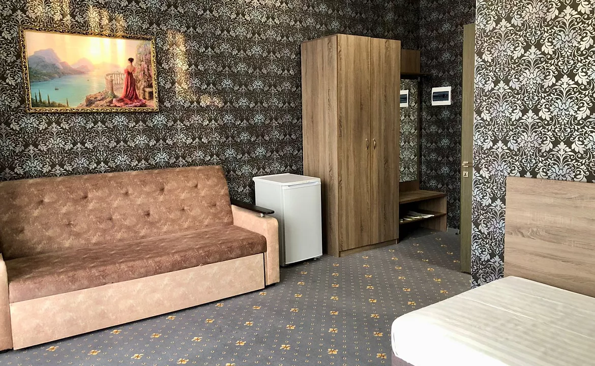 Одноместный с балконом вид на окрестности. Отель "РЕВЮ". Агой