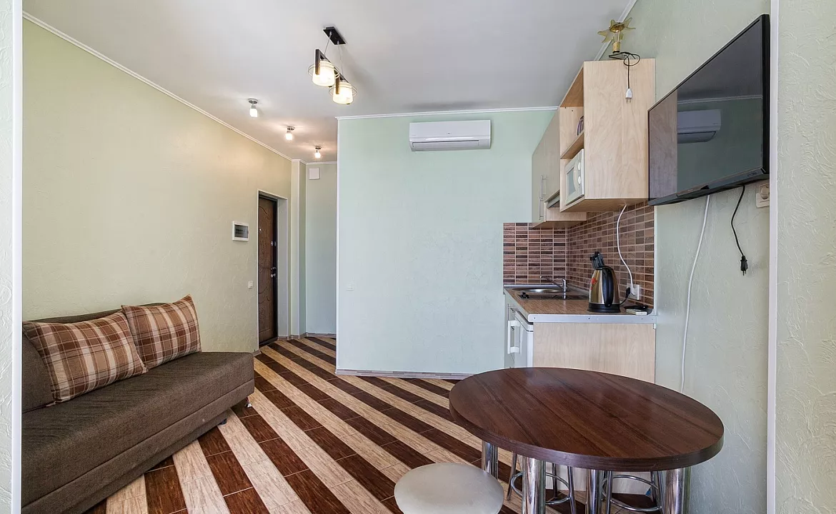 Квартира-студио №21. Квартира в многоквартирном доме Видовые апартаменты в Мисхоре. Кореиз Квартира-студио №21. Квартира в многоквартирном доме Видовые апартаменты в Мисхоре. Кореиз