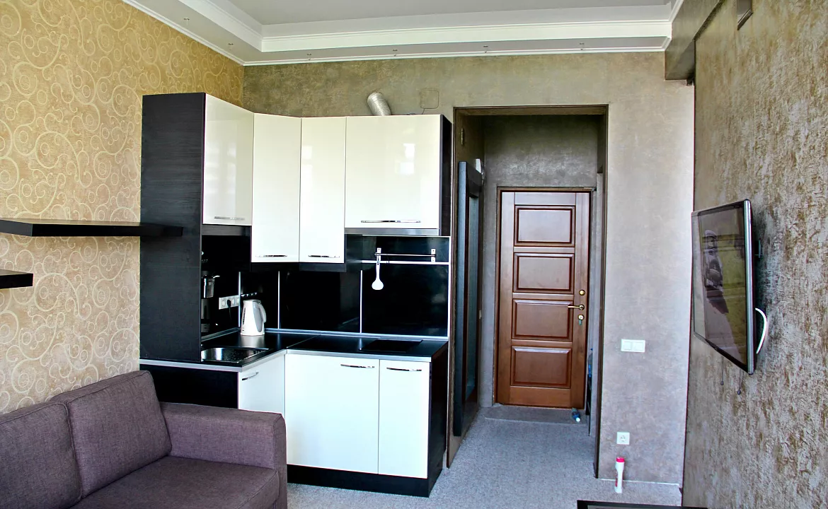 Люкс двухкомнатный с видом на море. Отель Апартаменты Волна. Сочи