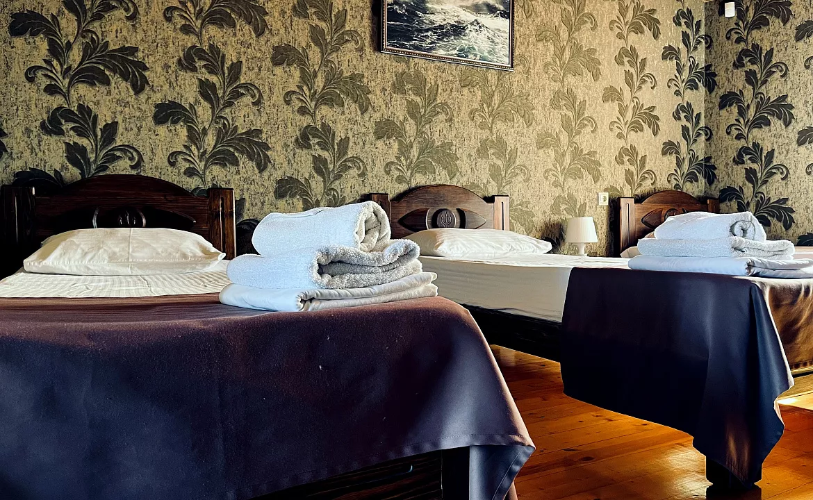 Стандартный трехместный номер с видом на море (Triple) (3/4). Отель "ПОСЕЙДОН". Гагра