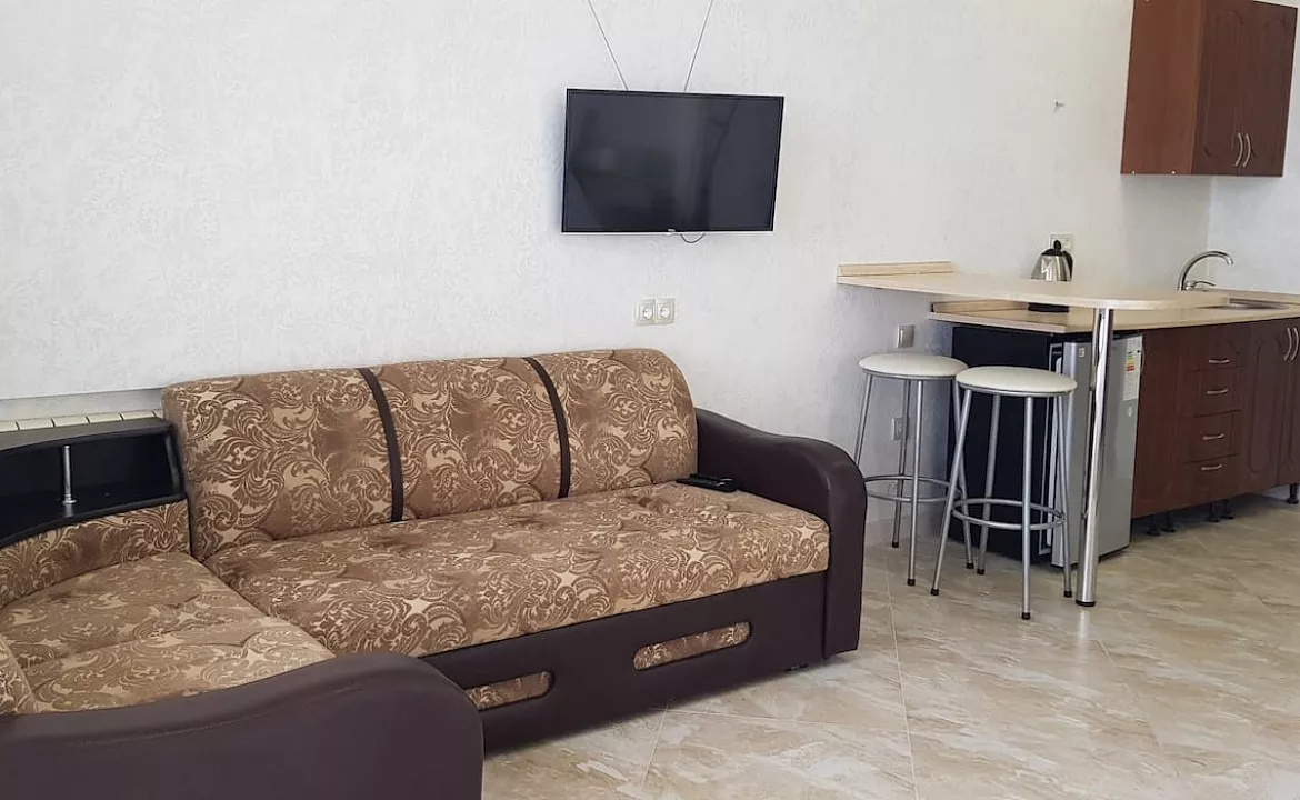 Студия с балконом и видом на море. Уютные студии на Ландышевой. Сочи