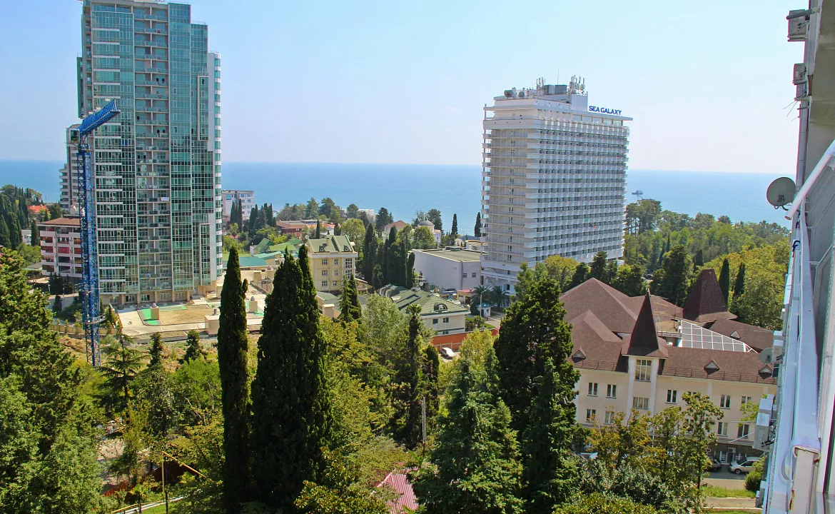 Люкс двухкомнатный с видом на море. Отель Апартаменты Волна. Сочи