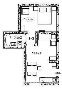 2-х комнатная студия (1 этаж) 4-х местная. Гостевой дом Вдохновение. Архипо-Осиповка 2-х комнатная студия (1 этаж) 4-х местная. Гостевой дом Вдохновение. Архипо-Осиповка