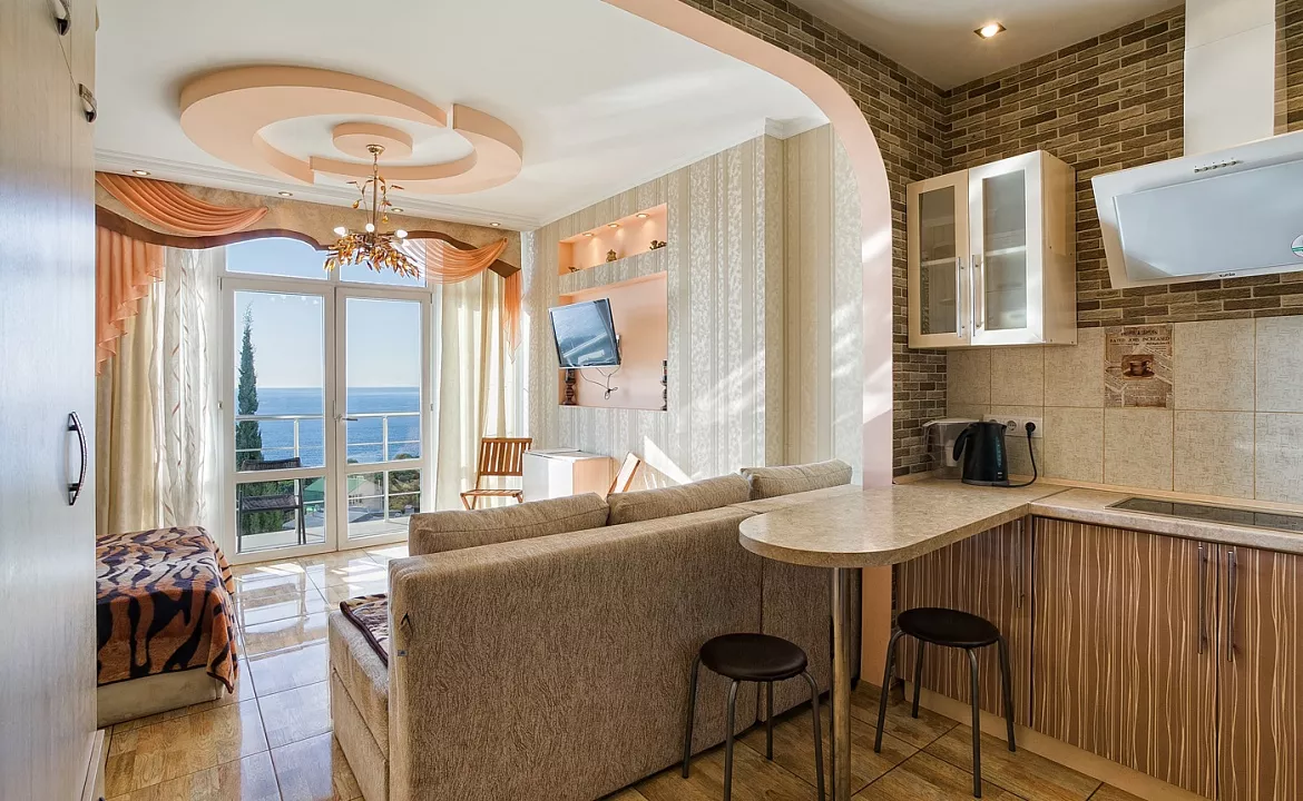 Квартира-студио №16. Квартира в многоквартирном доме Видовые апартаменты в Мисхоре. Кореиз Квартира-студио №16. Квартира в многоквартирном доме Видовые апартаменты в Мисхоре. Кореиз