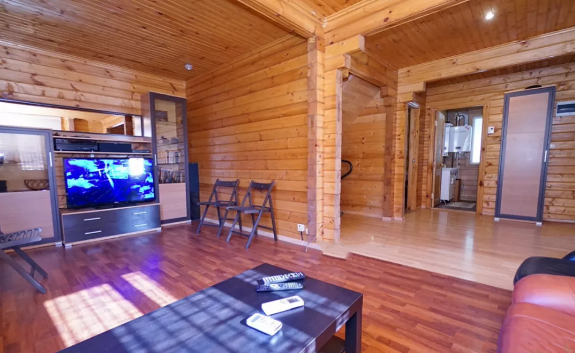 Дом под ключ 120 кв.м.. Коттедж "Брусовый у Моря с бассейном". Макопсе