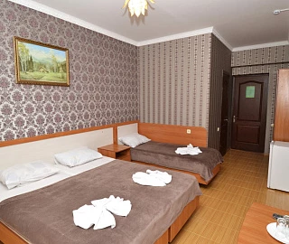 Полулюкс — трёхместный, с балконом. Гостевой дом «Алёша». 