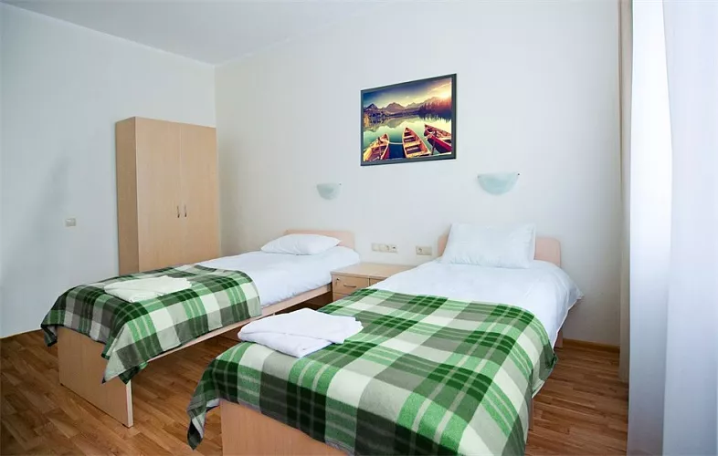 Небольшой двухместный эконом. Отель «Приют Панды». Красная Поляна