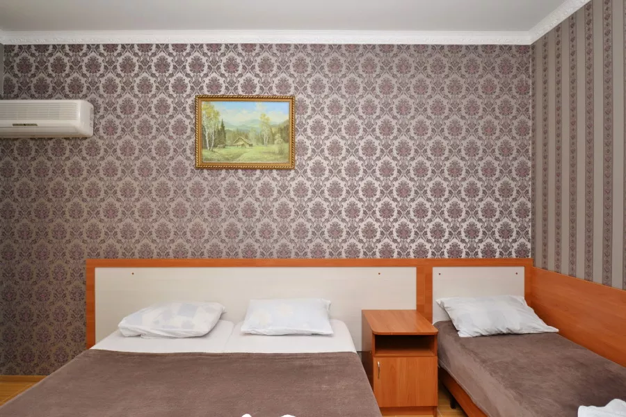 Полулюкс — трёхместный, с балконом. Гостевой дом «Алёша». Витязево