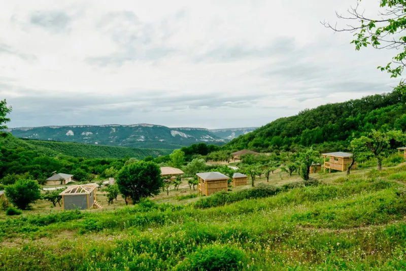 Двухместные эко-бунгало. EcoСamp. Куйбышево