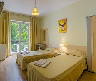 Двухместный с видом на горы (раздельные кровати). Гостевой дом "Кедр-Запад". 