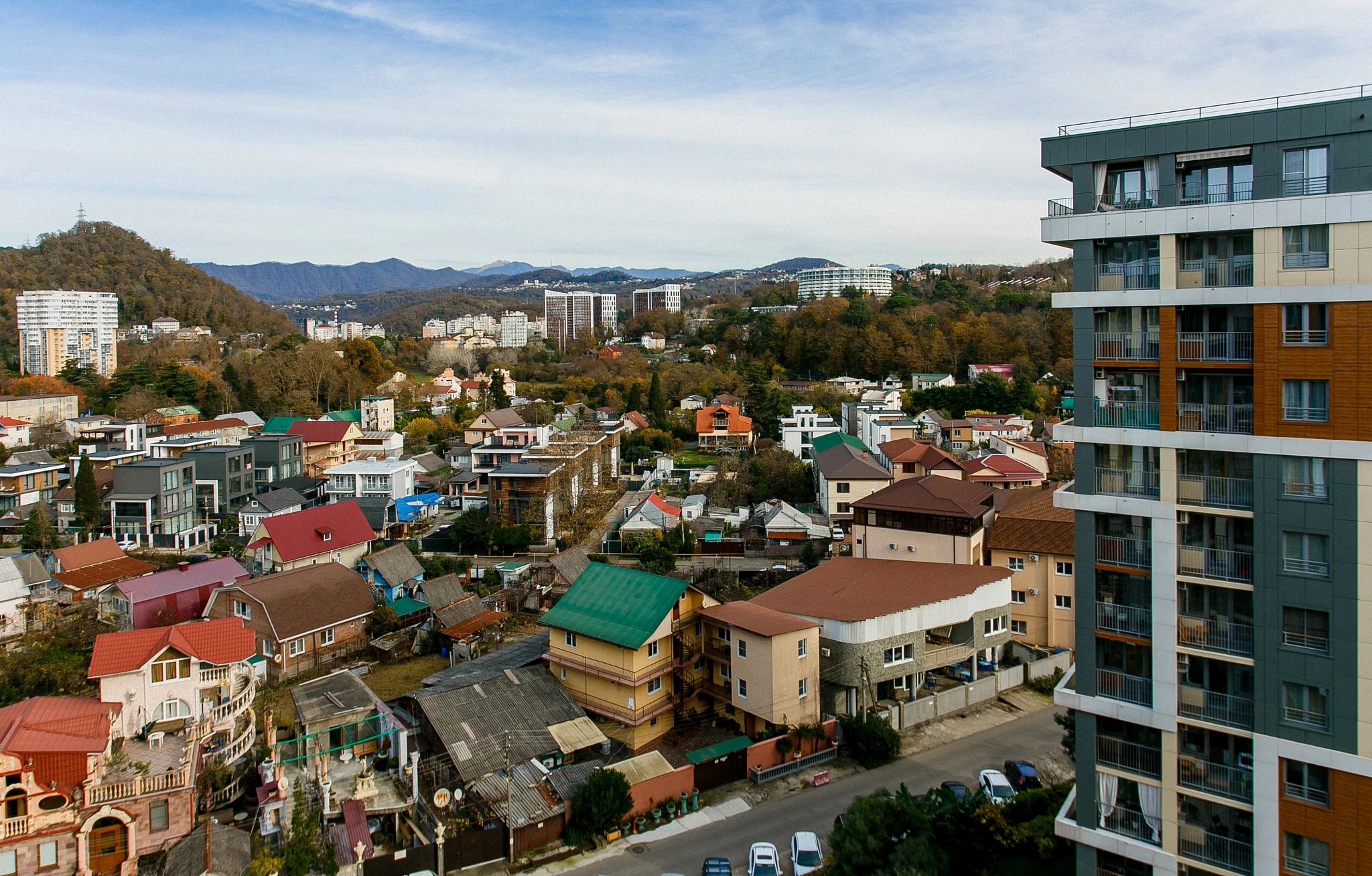 . Квартира в многоквартирном доме Просторный апартамент с видом н а море и горы. Дагомыс