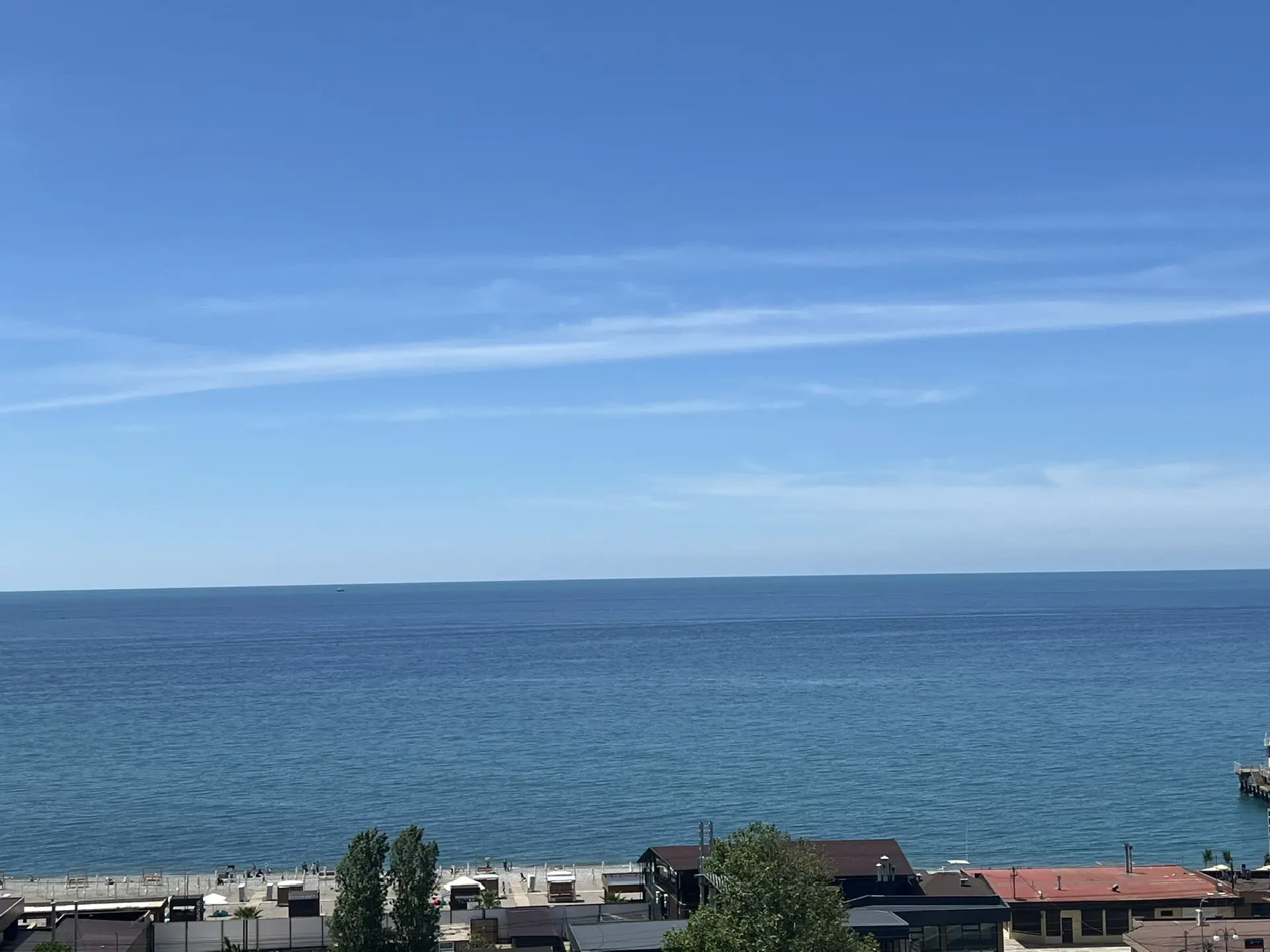 . Квартира в многоквартирном доме Светлая студия с шикарным видом на морской закат. Дагомыс