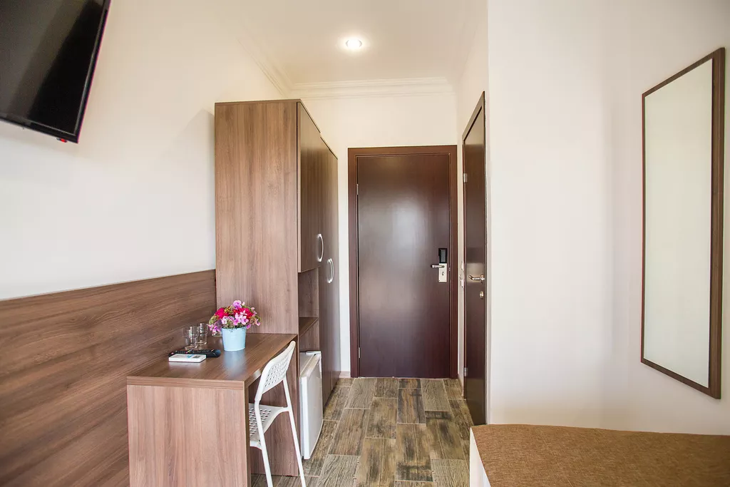 Эконом с балконом. Пансионат Дублин-Дельфин . Нижнее Джемете Эконом с балконом. Пансионат Дублин-Дельфин . Нижнее Джемете