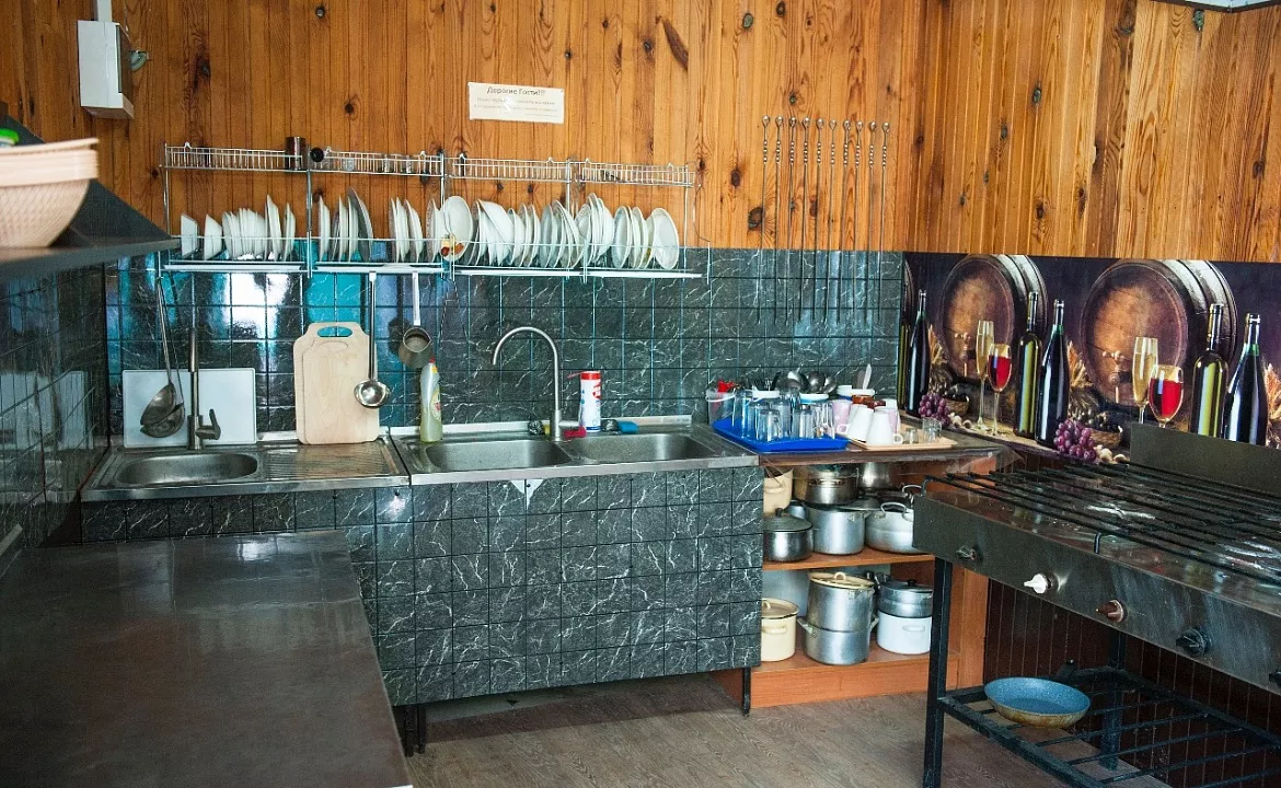 Кухня-общая, летяя. Гостевой дом «Каравелла». Лермонтово Кухня-общая, летяя. Гостевой дом «Каравелла». Лермонтово