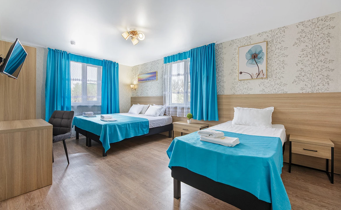 Семейные апартаменты 2-х комнатные. Отель "Alfa Summer". Анапа