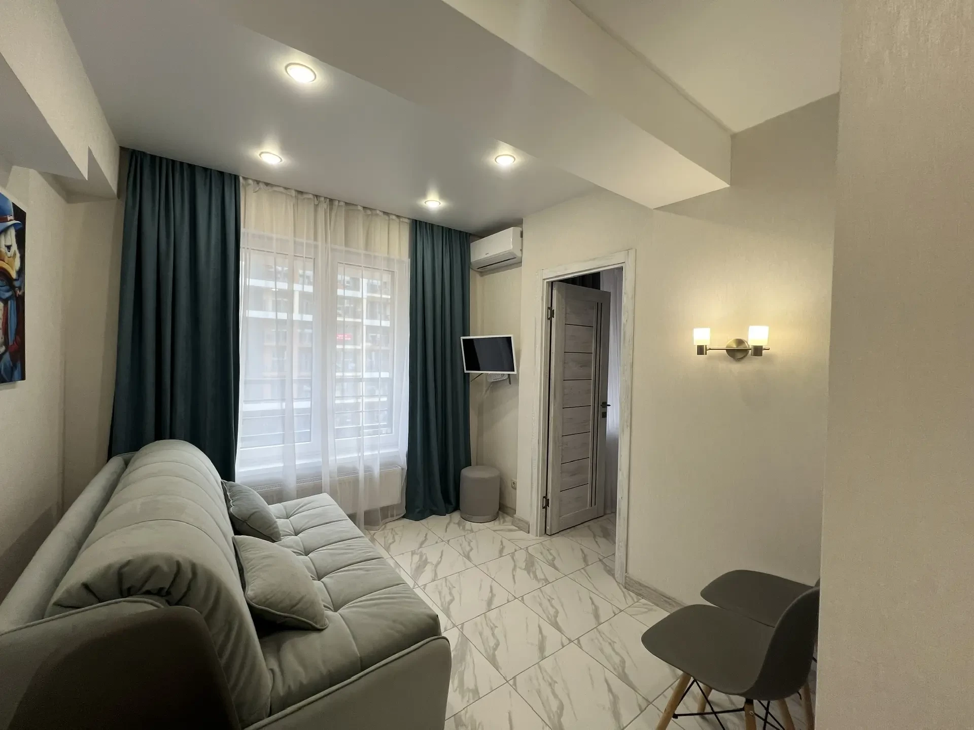 . Квартира в многоквартирном доме Апартаменты у моря с отдельной спальней. Дагомыс