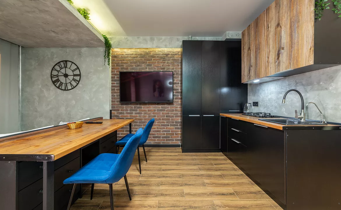 Студия с видом на Олимпийский парк. Апартаменты Deluxe ЖК Санни Хилл. Адлер