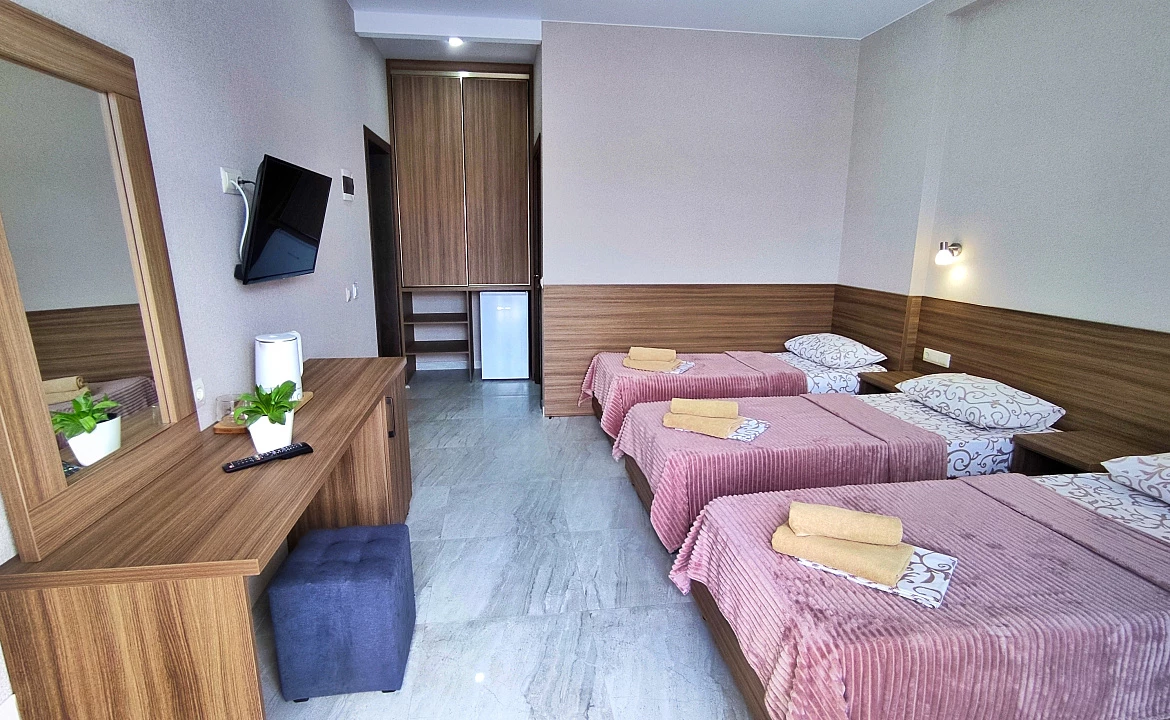 3-местный Комфорт с индивидуальным балконом. Гостевой дом "Одиссей" - Кабардинка. Кабардинка 3-местный Комфорт с индивидуальным балконом. Гостевой дом "Одиссей" - Кабардинка. Кабардинка