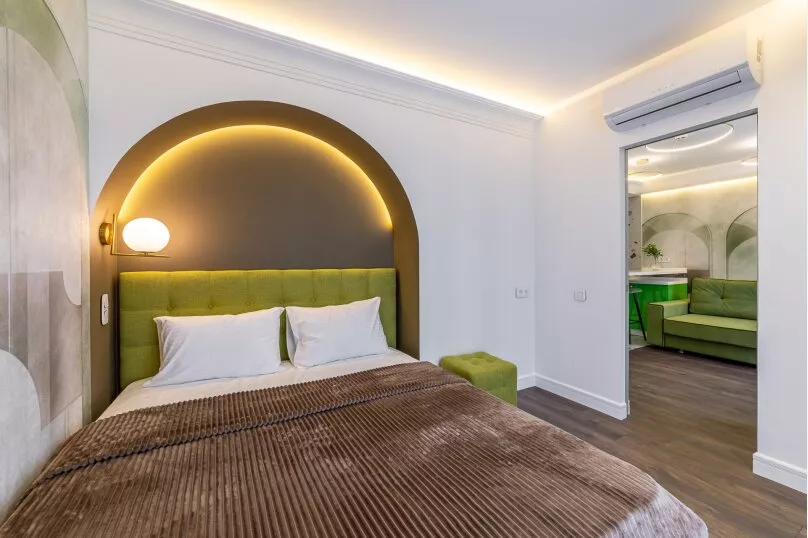 Апартаменты с 1 спальней. Квартира в многоквартирном доме Апартаменты ЖК «Красная площадь». Сочи