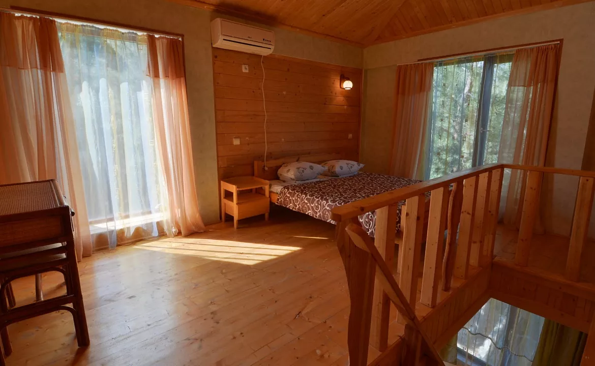 Двухуровневый стандарт с видом на хвойный парк. Отель "Кучук-Ламбат". Бондаренково