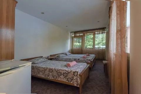 Трехместный с удобствами и кондиционером. База отдыха "Платан". Лазаревское