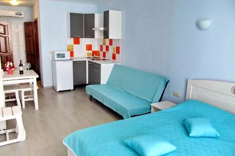 Стандартные апартаменты (Трехместный, вид на море). Эллинг «Берег». Алупка Стандартные апартаменты (Трехместный, вид на море). Эллинг «Берег». Алупка