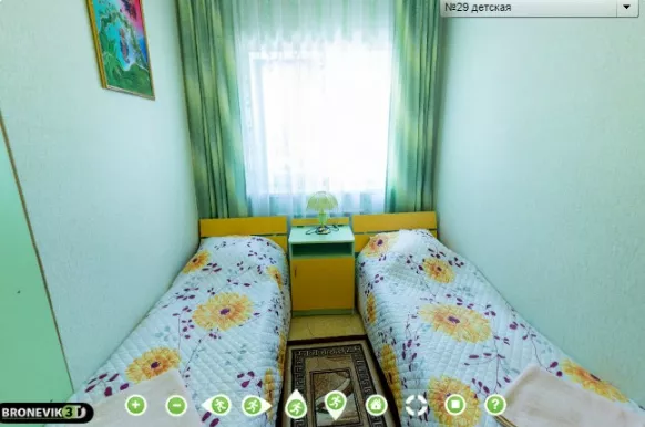 КОМНАТА №29, 4-Х МЕСТНОЕ ЖИЛЬЕ С КУХНЕЙ. Гостевой дом "Гурзуфские зори". Гурзуф