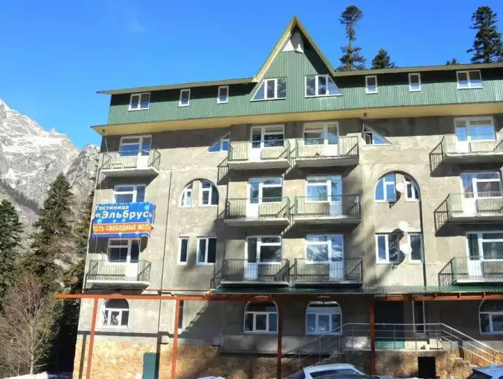 . Гостиница «Эльбрус» (бывший «Минги Тау»). Домбай-гостиницы