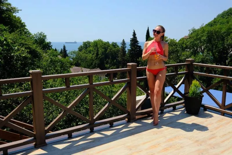 . Гостевой дом "Terrasa Village". Дедеркой