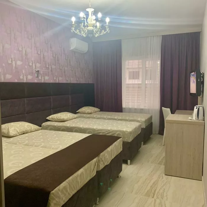 4-Х МЕСТНЫЙ ДЕЛЮКС БЕЗ БАЛКОНА. Отель КАВКАЗ. Гостиницы и отели Лазаревского