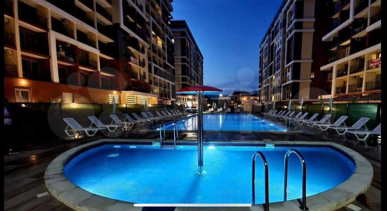 . Апартамент с видом на морской закат в 100 метрах от моря. Дагомыс