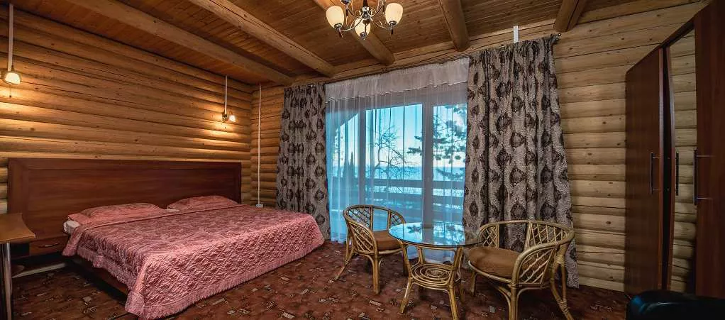 Коттедж-сруб Студио. Пансионат "Береговой". Малый Маяк